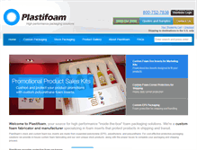 Tablet Screenshot of plastifoam.com